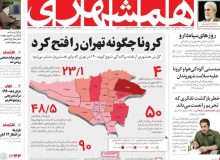 روزنامه های صبح یکشنبه ۲۷ مهر ۹۹