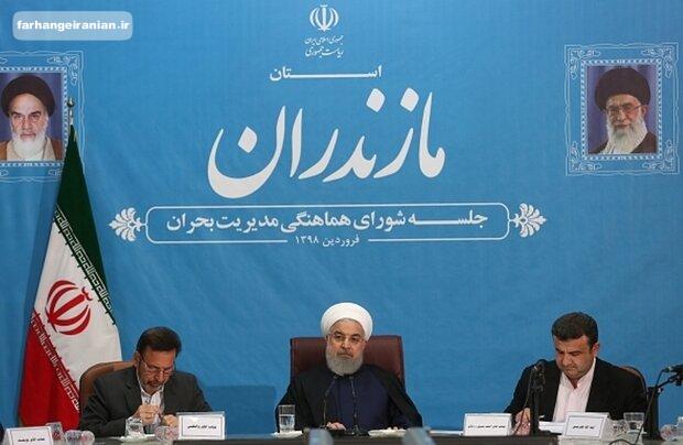 روحانی: «سیل سواری» دشمن به سنگ خورد