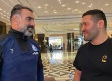 دیدار صمیمانه محمود فکری و رضا یزدانی در هتل المپیک