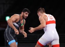 المپیک توکیو؛ چراغ کشتی با برنز ساروی روشن شد