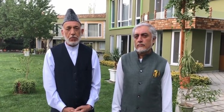 عبدالله و کرزی: به تلاش‌ها برای برقراری آرامش در افغانستان ادامه می‌دهیم