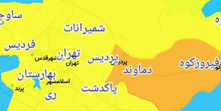 آخرین رنگ‌بندی کرونایی شهرهای کشور/ ۱۶ شهرستان در وضعیت قرمز کرونا