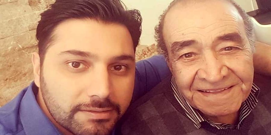 جشن تولد پدر خواننده معروف با همسر جوانتر از خودش !