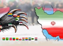 16 پرچم علیه ایران در برلین برافراشته شد/ دعوای ضدنظام در تجمع ضدایرانی آلمان
