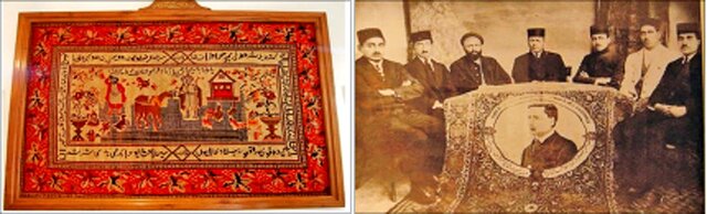 انقلاب مشروطه روی قالی‌های قجری