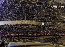 حمله پلیس اسرائیل به تظاهرات کنندگان با بمب صوتی