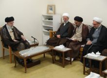 دیدار دست‌اندرکاران بزرگداشت آیت‌الله ناصری با رهبر انقلاب