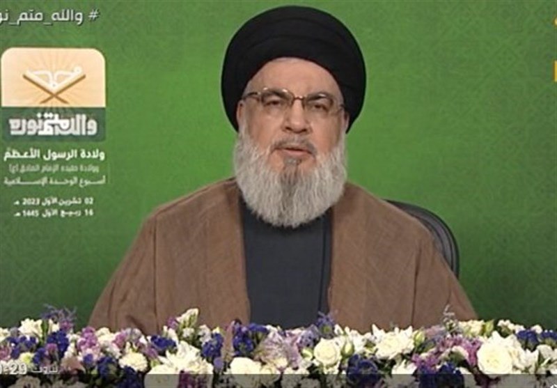 نصرالله: عادی سازی با صهیونیست‌ها خنجر از پشت به ملت فلسطین است/ آمریکا مسئول آواره کردن ملت سوریه است
