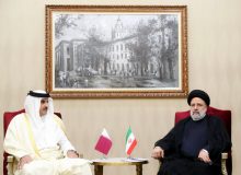 دیدار رئیسی و امیر قطر در ریاض