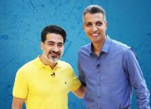 عکس‌| ژست عادل فردوسی‌پور در رینگ بوکس به سبک محمدعلی کلی