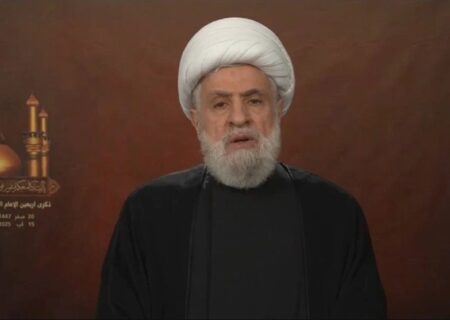 شیخ نعیم قاسم : مقاومت، نتیجه مکتب کربلاست/سلاح مقاومت تا رفع اشغالگری باقی است